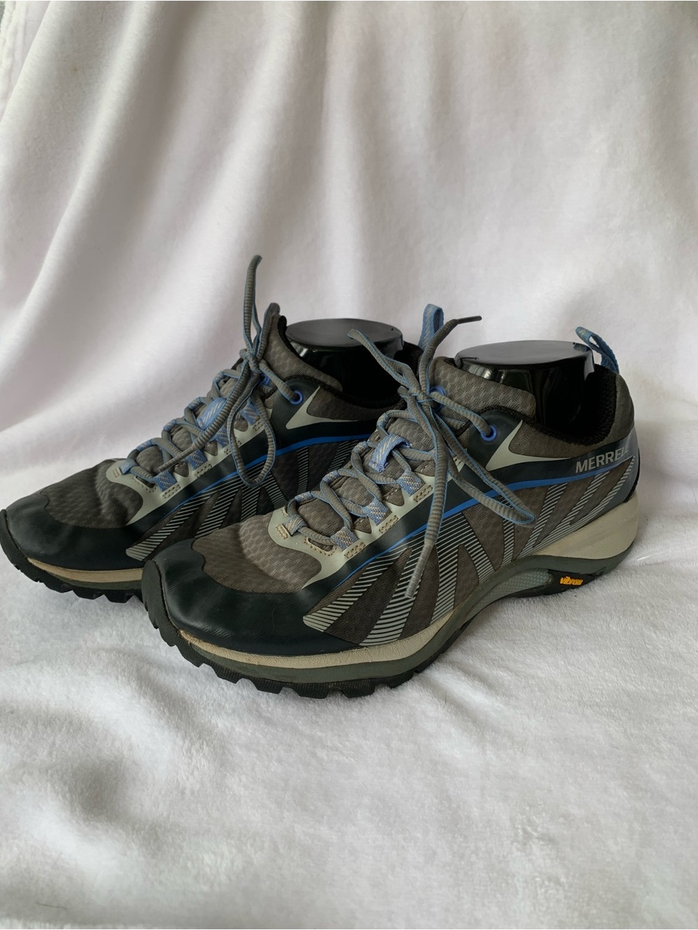 Merrell Siren Edge Grey Blue Trail Hiking Shoes J35516 Size 8.5